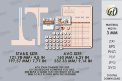 Perpetual Calendar Laser Cut .Wooden Calendar SVG Product Image 7