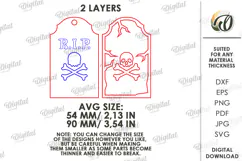 Halloween Wooden Tag Lasercut. R.I.P William SVG Product Image 2