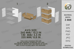 3D Boho Organizers Bundle Laser Cut. Jewelry Box SVG Product Image 6