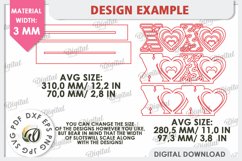 Valentines Day Stand Decor Laser Cut. XoXo SVG Product Image 3