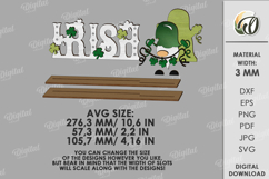 St Patrick's Day Word Stand Lasercut. Stand Decor. Irish SVG Product Image 2