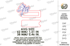 Badge with name window Laser cut. Name Tag SVG Product Image 2