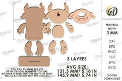 Monster Shelf Sitter Laser Cut. Kids SVG Product Image 2