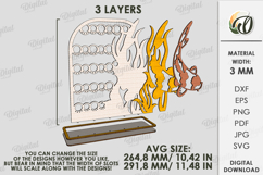 Jewelry Stand Laser Cut. Jewelry Organizer SVG Product Image 2