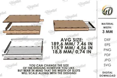 Christmas Money Gift Box Laser Cut. Money Holder SVG Product Image 2