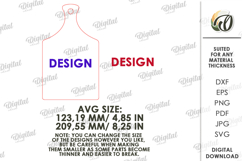 Cupid's Mini Cutting Board Laser cut. Kitchen Decor SVG Product Image 2