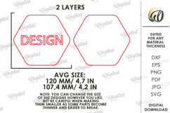 3D Mandala Coaster Laser Cut. Kitchen coaster SVG Product Image 2