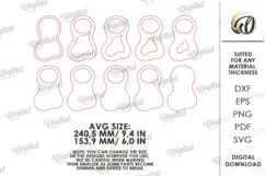 Layered Topographic Valet Tray Laser Cut. Catchall Tray SVG Product Image 2