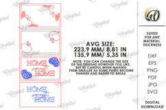 3D Home Wall Decor Laser Cut. Home Sweet Home SVG Product Image 2
