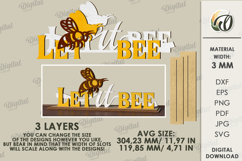 Bee word stands Bundle Laser Cut. Shelf sitter SVG Product Image 5
