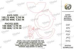 Mother's Day Photo Frame Laser Cut. Picture Frame SVG Product Image 2