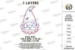 Yarn Lacing Toy Laser Cut. Yarn Decoration. Gnome SVG Product Image 2