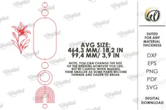 Boho Wall Hanging Decor Laser Cut. Wall Decor SVG Product Image 2