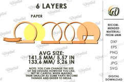 3D Fall Lamp Laser Cut. Night Light. Led Light SVG Product Image 2