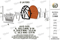 Sport Ring Holder Laser Cut. Ring Display. Basketball SVG Product Image 2
