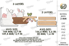 3D Easter Stands Bundle Laser Cut. Easter Stand Decor SVG Product Image 7