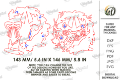 Halloween Layered Wreath Laser Cut. Halloween Wall Decor SVG Product Image 2