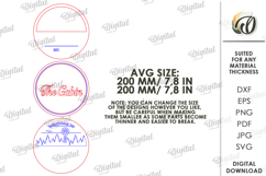 Personalized Country Round Sign Laser Cut. Welcome SIgn SVG Product Image 2