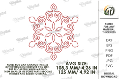 Snowflake Ornament Laser Cut. Christmas Decor SVG Product Image 2