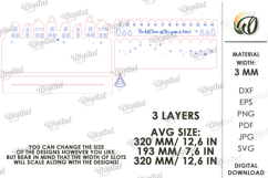 Advent Christmas Calendar Lasercut. Christmas Countdown SVG Product Image 2