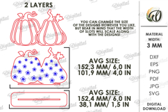 Wooden Pumpkin Decor Laser Cut. Stand Decor SVG Product Image 2
