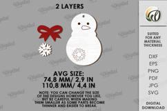 Christmas Ornament Laser Cut. Christmas Garland SVG Product Image 2