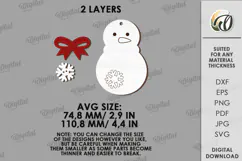 Christmas Ornament Laser Cut. Christmas Garland SVG Product Image 2