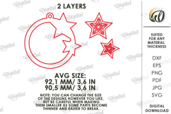 Macrame Christmas Tree Ornament Laser Cut. Christmas SVG Product Image 2