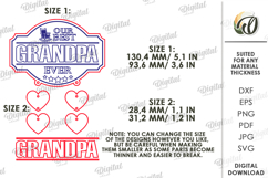 3D Personalized Grandpa Sign Laser Cut. Wall Decor SVG Product Image 2