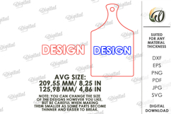 Fall mini cutting board Laser Cut. Kitchen SVG Product Image 2