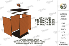Halloween pumpkin candle holder LaserCut. Halloween Lamp SVG Product Image 2