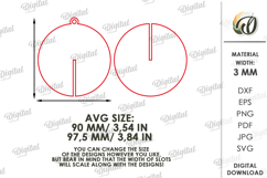 3D Christmas Ornament Laser Cut. Christmas Tree Decor SVG Product Image 2