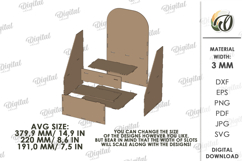Home Organizer Laser Cut. Storage Box SVG Product Image 2