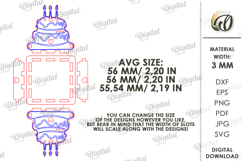 Happy Birthday Candle Holder Laser Cut. Candle Holder SVG Product Image 2