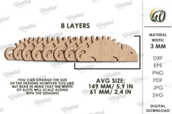 Multi cord holder Laser Cut. Holder Stand SVG Product Image 2