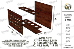 3D Toothbrush Holder Laser Cut. Wall Bathroom Organizer SVG Product Image 2