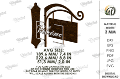 3D Welcome Decor Laser Cut. Welcome SIgn. Wall Sign SVG Product Image 2