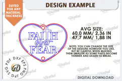 Christian Car Charm Laser Cut. Wood Car Charm. Religious SVG Product Image 2
