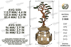 Wooden Floral Box Laser Cut. Storage Box With Flower SVG Product Image 2