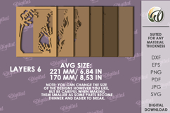 Multilayered Wooden Decor Lasercut. Home decor SVG Product Image 2