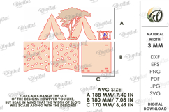 Camping Tent Night Light Laser Cut. Tea Light Holder SVG Product Image 3