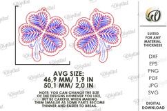 Embroidery Earrings Laser Cut. Embroidery Blank SVG Product Image 2