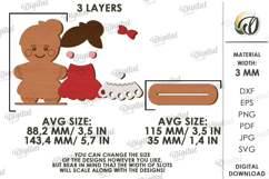 Christmas Gingerbread Laser Cut. Stand Decor SVG Product Image 2