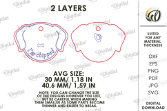 Personalized Dog Tag Laser Cut. Collar Tag. Pet Lover SVG Product Image 2