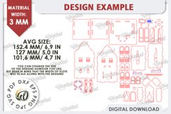 3D Valentine&#039;s House Laser Cut. Valentine Day Gifts SVG Product Image 3