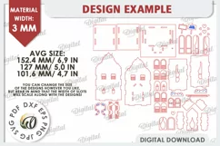 3D Valentine's House Laser Cut. Valentine Day Gifts SVG Product Image 3