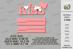 Valentine’s Day Word Stand Laser Cut. Stand Decor SVG Product Image 2