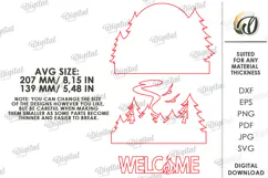 Travel Wall Decor Laser Cut. Wooden Travel Welcome Sign SVG Product Image 2