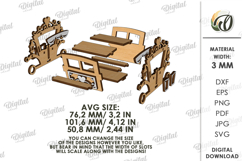 3D Wooden Carriage Bundle Laser Cut. Horse vehicles SVG Product Image 7