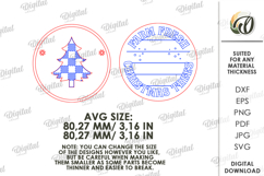 Christmas Farm Tiered Tray Lasercut. Christmas Decor SVG Product Image 2